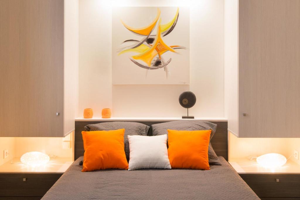 Postel nebo postele na pokoji v ubytování B&B Le Logis Du Mas