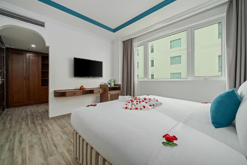 Phòng Deluxe Giường Đôi/2 Giường Đơn Nhìn Ra Góc Biển