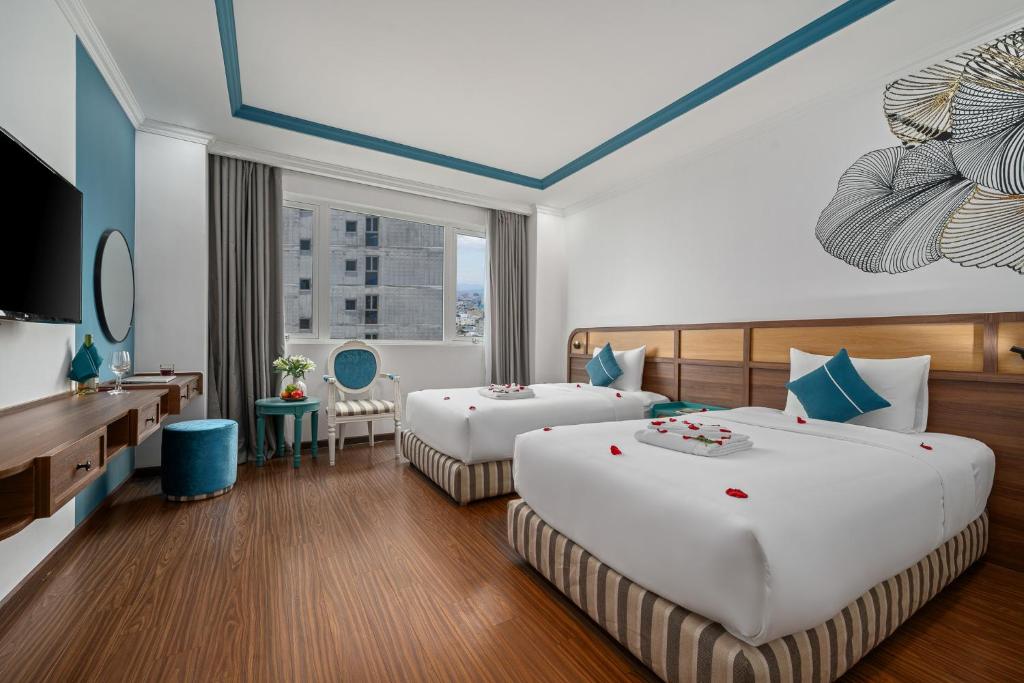 Phòng Deluxe Giường Đôi/2 Giường Đơn Nhìn Ra Góc Biển