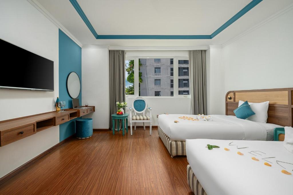 Phòng Premium Giường Đôi/2 Giường Đơn Nhìn Ra Góc Biển