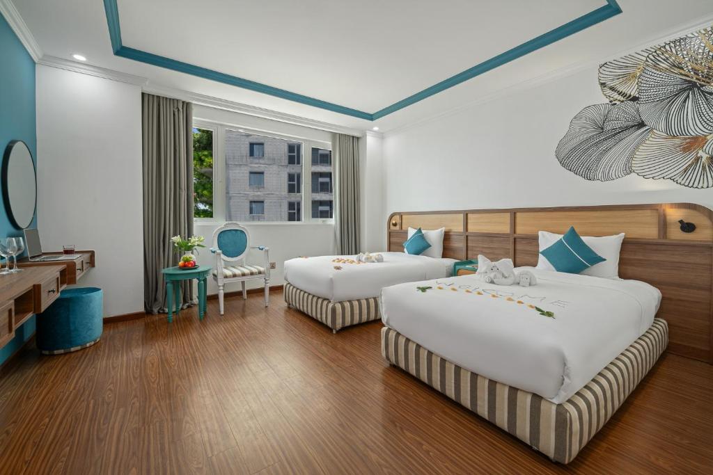 Phòng Premium Giường Đôi/2 Giường Đơn Nhìn Ra Góc Biển