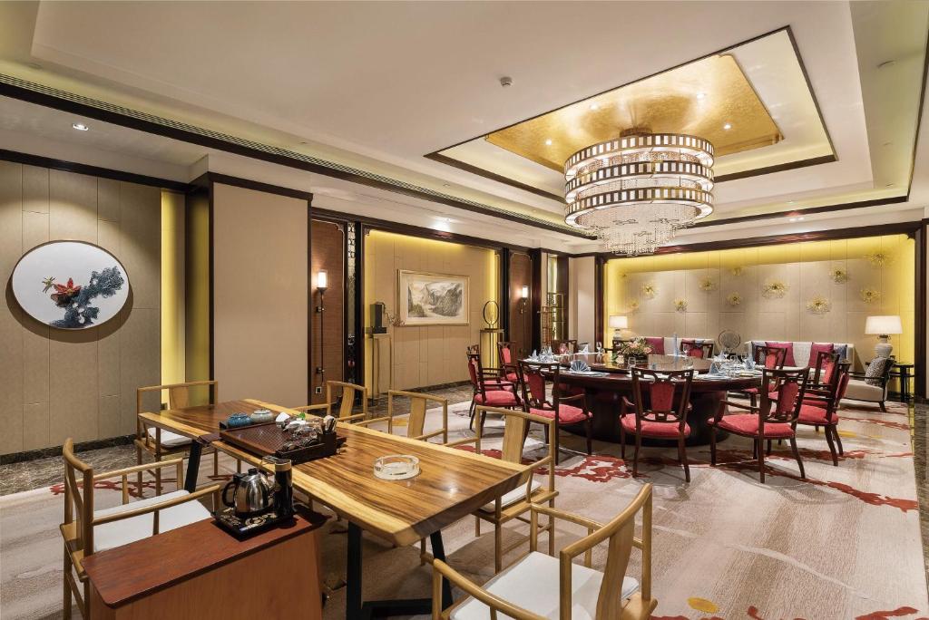 Posezení v ubytování Huizhou Kande International Hotel