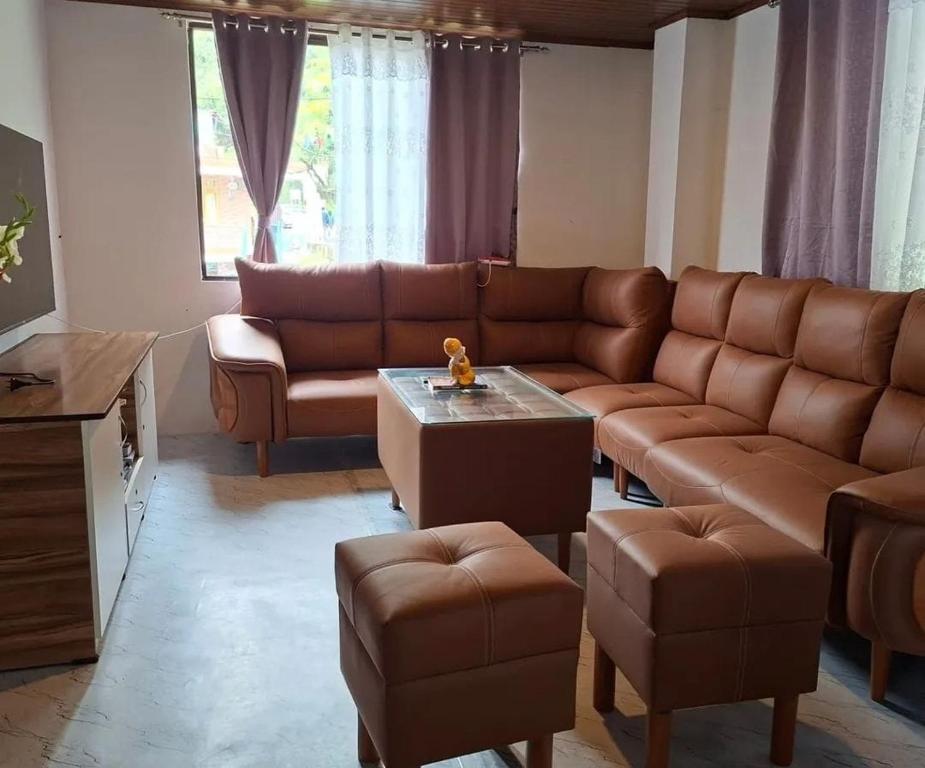 Posezení v ubytování Dumfu Homestay