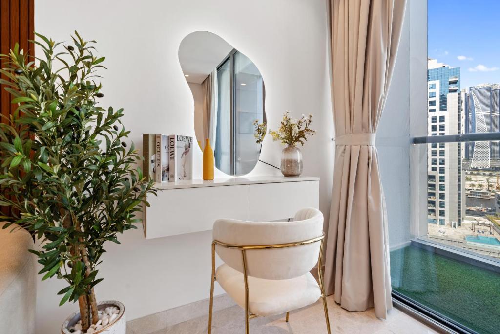 Grundriss der Unterkunft Chalet Homes - LUX New Studio With 2 Double Beds in Downtown Dubai