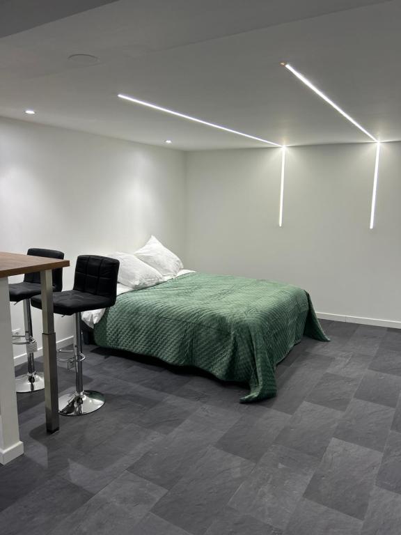 Postel nebo postele na pokoji v ubytování Chambre privée Wintzenheim