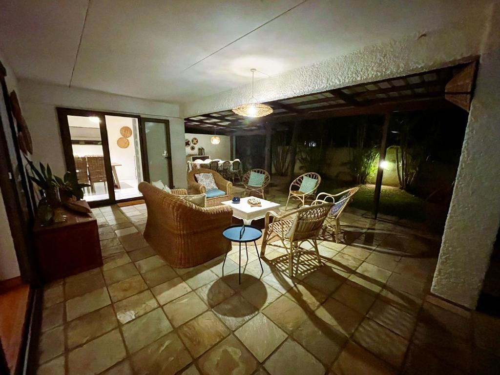 Posezení v ubytování Villa Laposte