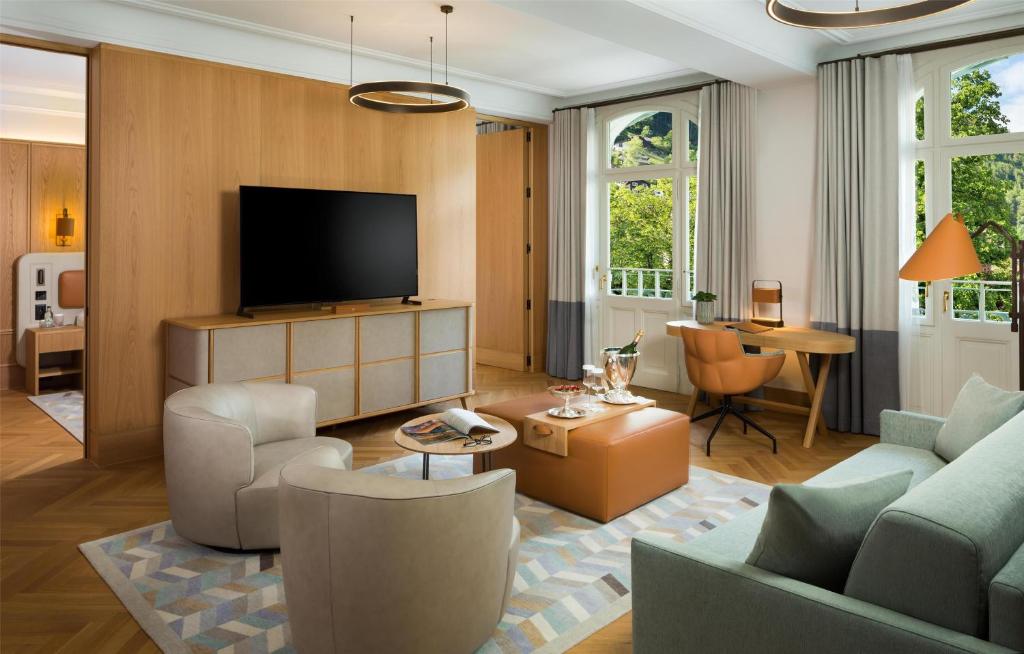 TV o dispositivi per l'intrattenimento presso Kempinski Palace Engelberg