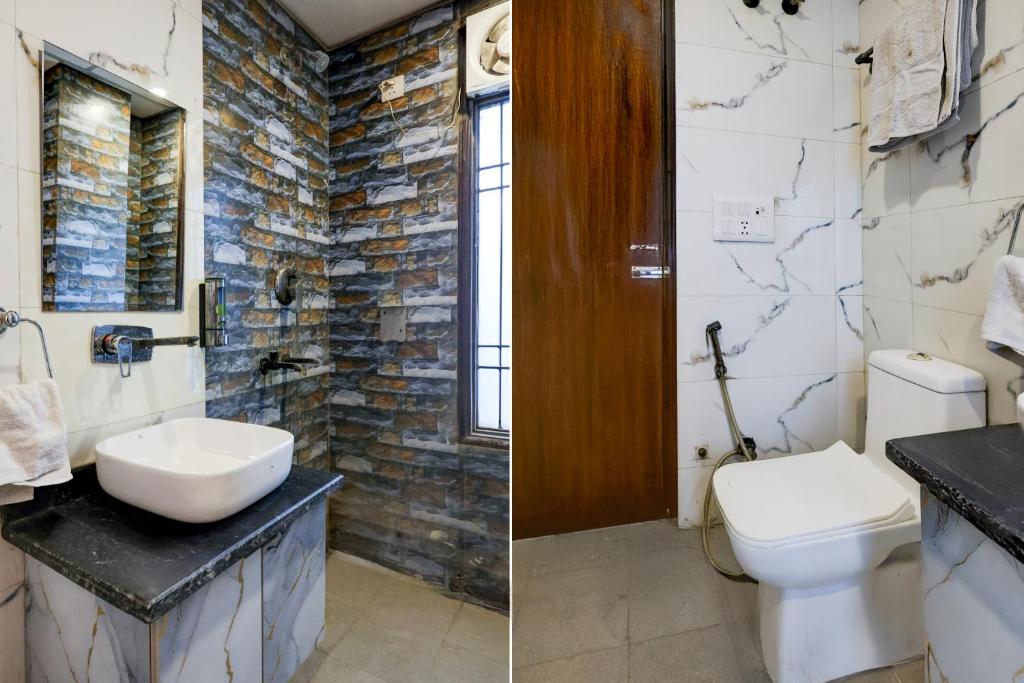 Koupelna v ubytování Super Hotel O Alipur Narela