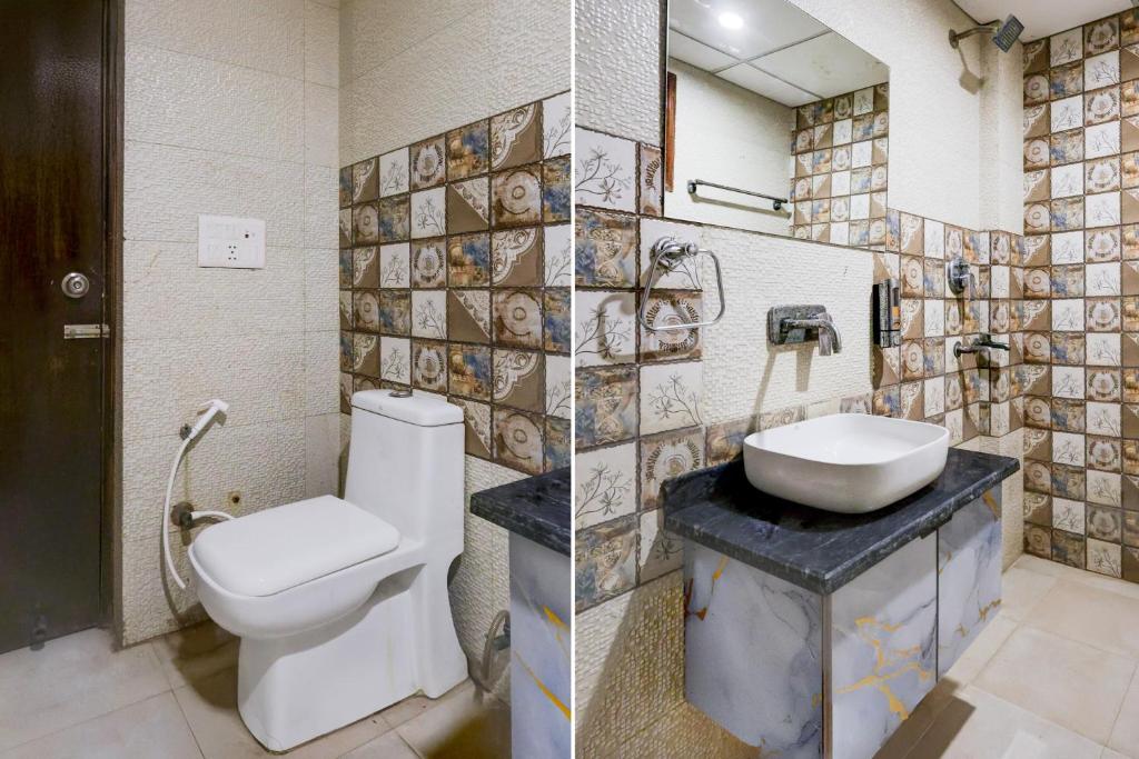 Koupelna v ubytování Super Hotel O Alipur Narela