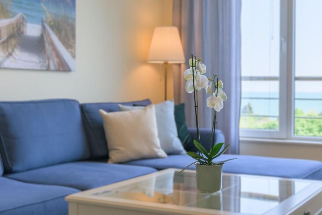 Posezení v ubytování Apartment BLUE LAGOON