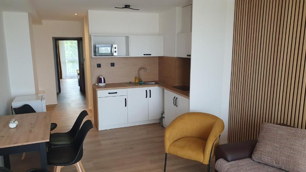 Kuchyň nebo kuchyňský kout v ubytování Hotel Felicia
