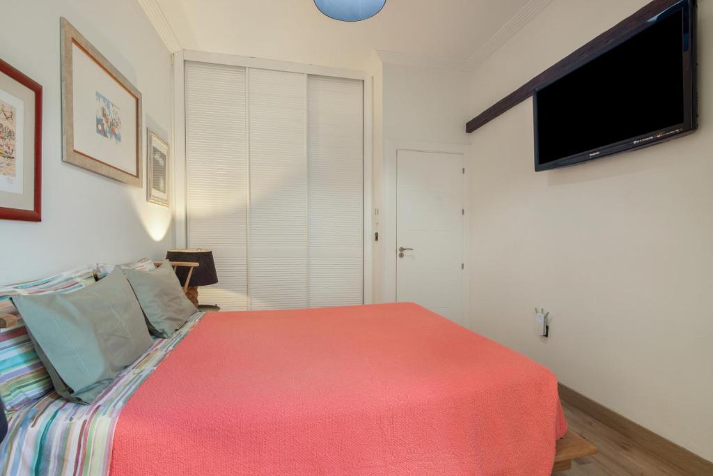 TV a/nebo společenská místnost v ubytování Chalet Casa Azul