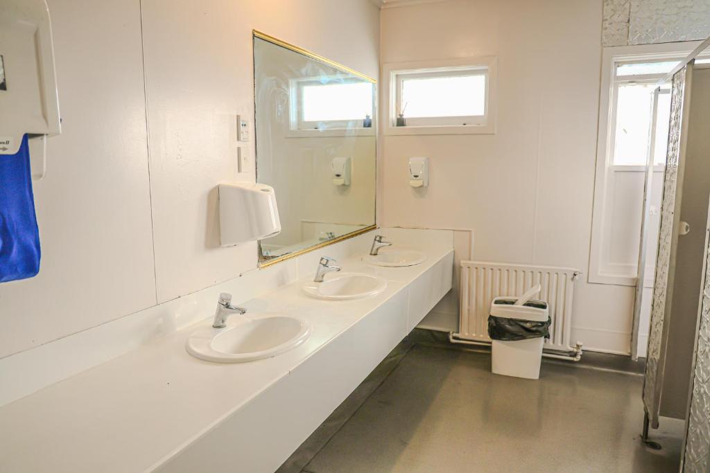 Koupelna v ubytování Crashpalace Backpackers