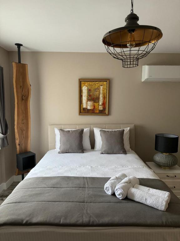 Postel nebo postele na pokoji v ubytování Valinor Balıklıova