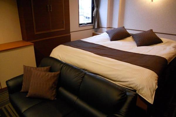 Postel nebo postele na pokoji v ubytování Hotel Water Gate Gifu (Adult Only)