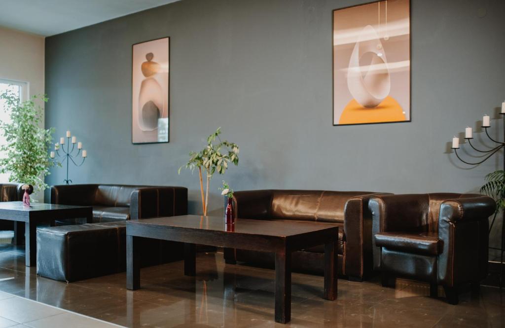 Posezení v ubytování Hotel Concrete