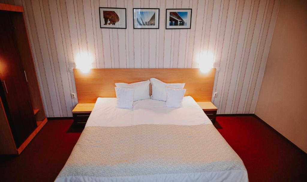 Postel nebo postele na pokoji v ubytování Hotel Concrete