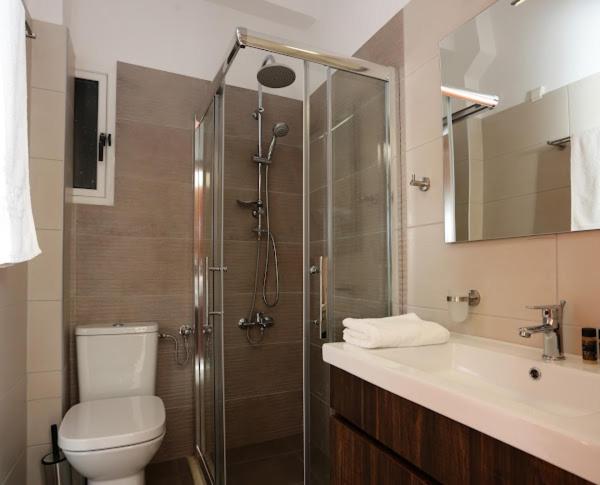 Koupelna v ubytování Hotel Aktaion