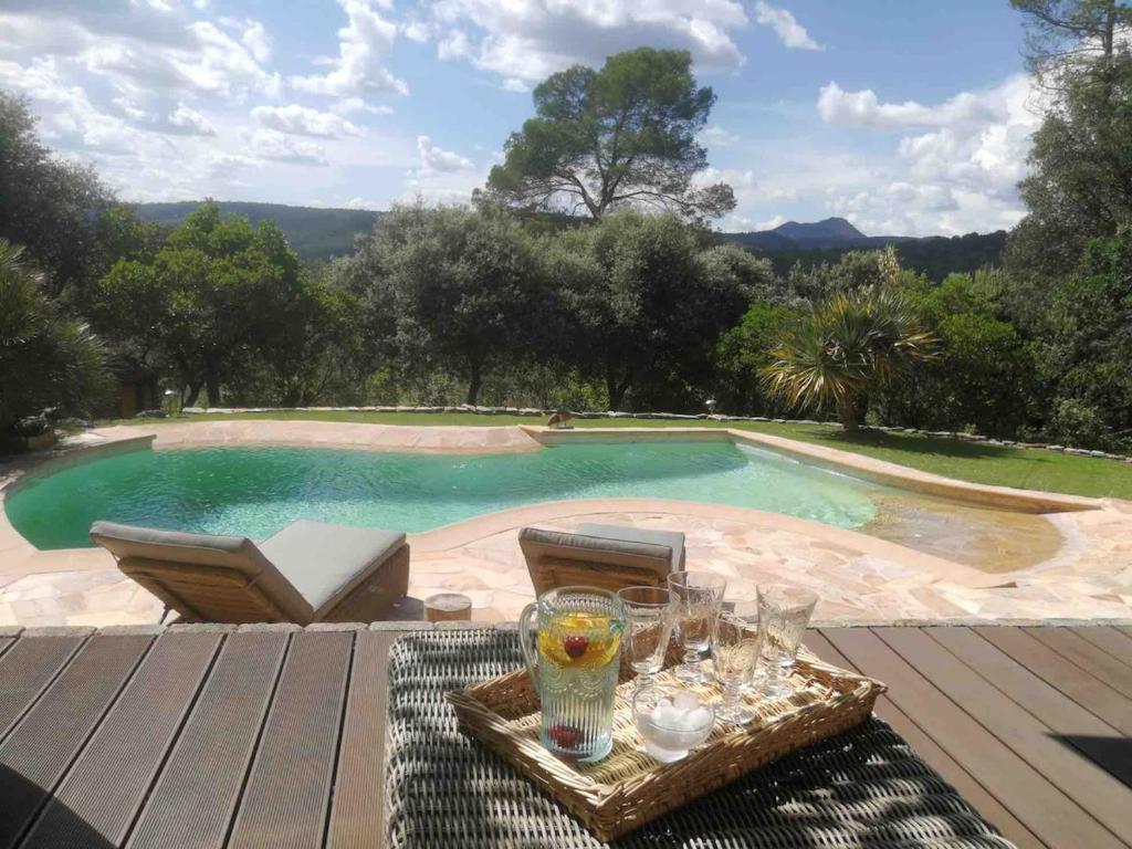 Mas du Valnalou Pool and Panoramic View