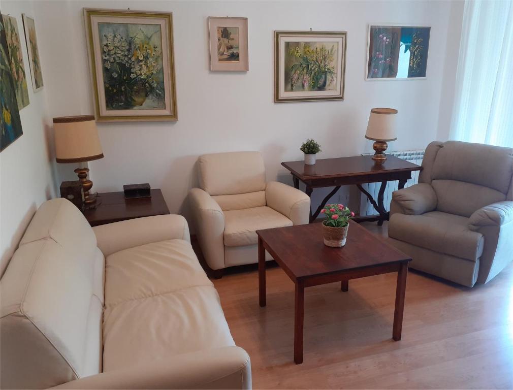 Casa Lelia, 86 m2, beach, Gaslini的休息区