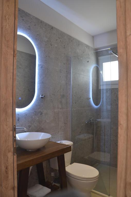 Koupelna v ubytování Centroom Suites