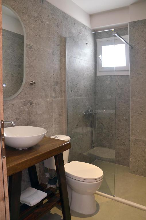 Koupelna v ubytování Centroom Suites