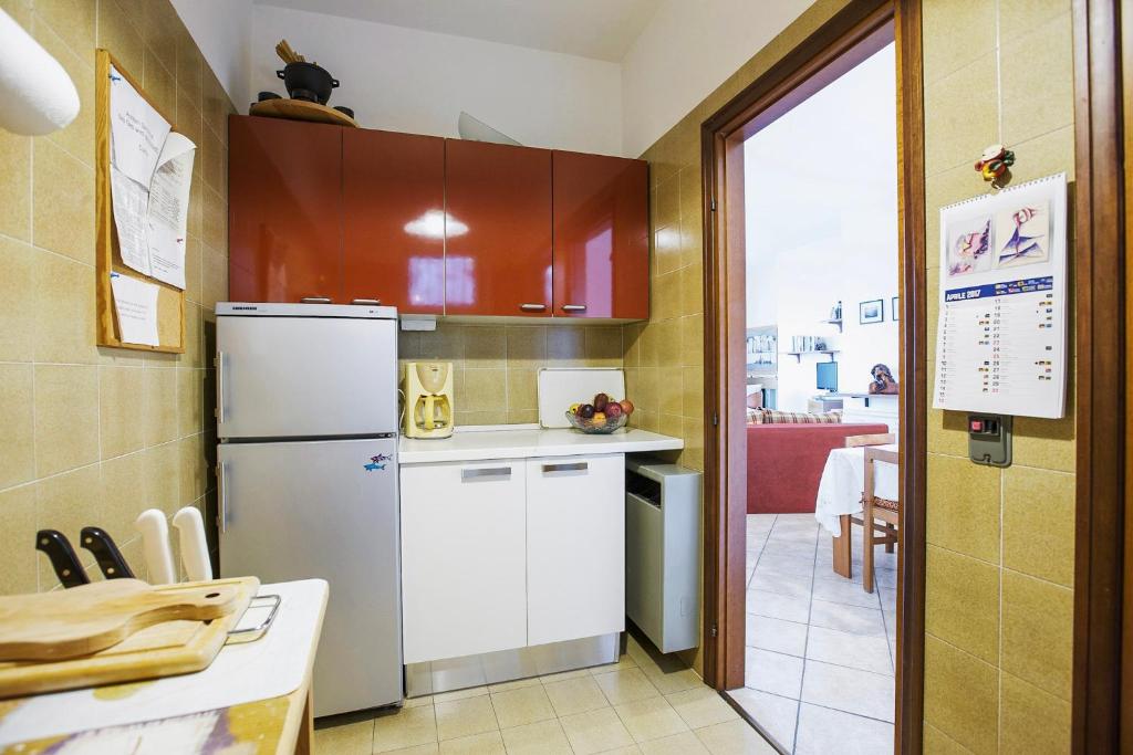 Kuchyň nebo kuchyňský kout v ubytování Residenz Roccolo