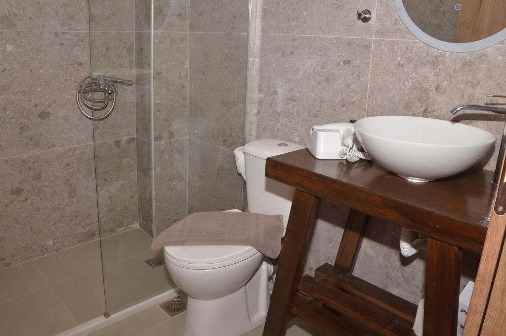 Koupelna v ubytování Centroom Suites