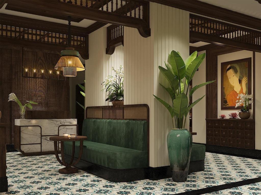 Posezení v ubytování Lotusama Central Hanoi Hotel