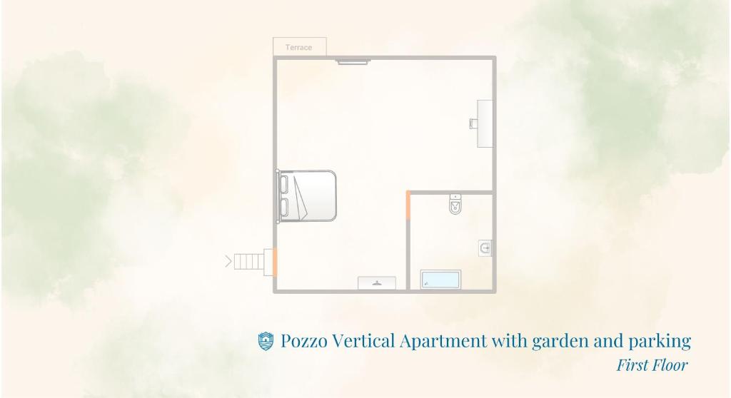 Půdorys ubytování Pozzo Vertical Apartment with garden and parking by Rent All Como