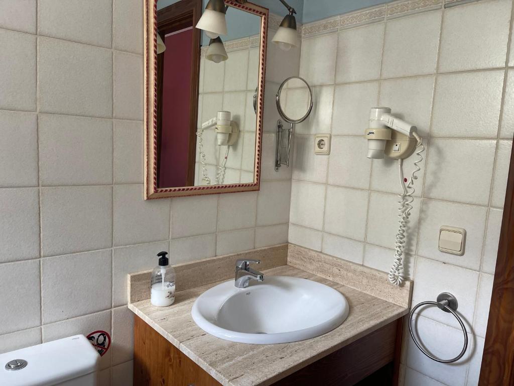 Koupelna v ubytování Hotel Colomers