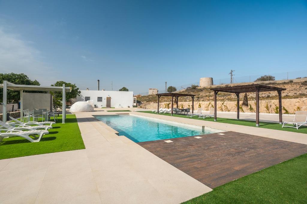 Πισίνα στο ή κοντά στο Villa de fernan Pérez