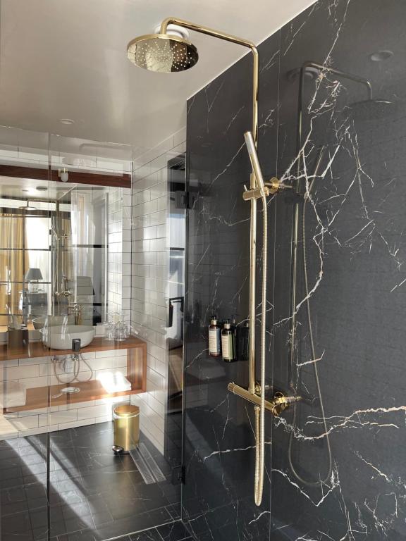 Koupelna v ubytování Staffanstorps Gästis Hotell