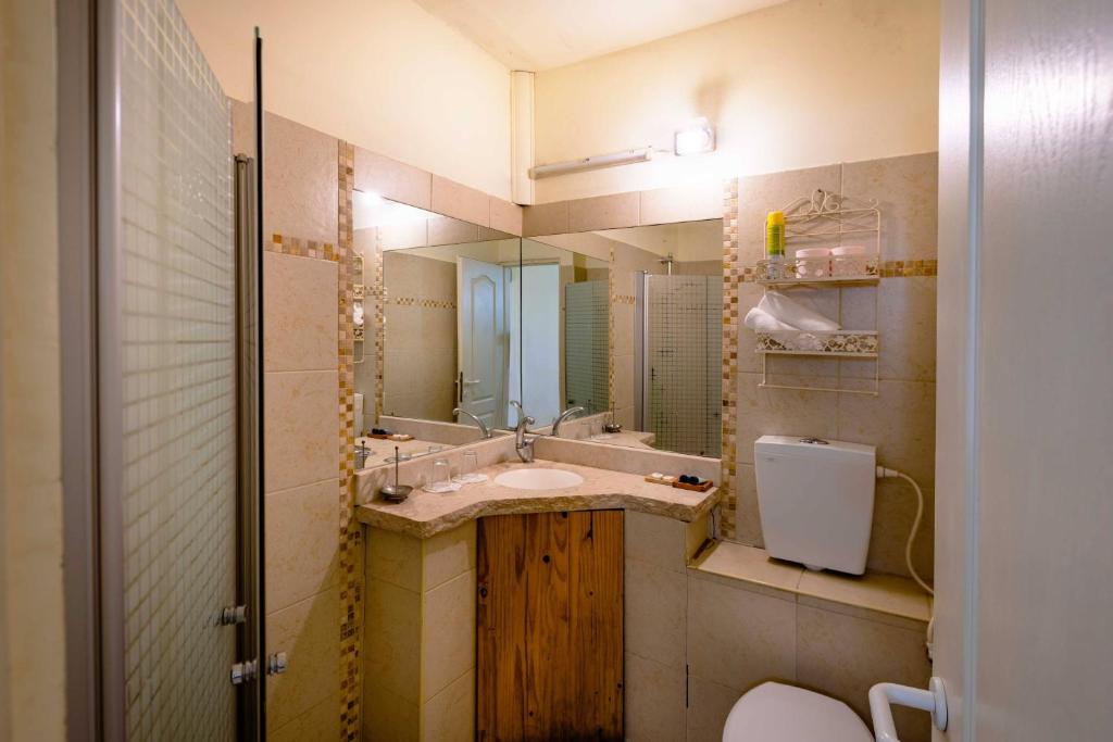 Koupelna v ubytování Honny - Boutique Hotel