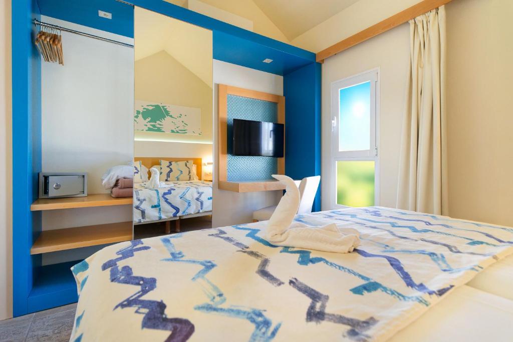 Postel nebo postele na pokoji v ubytování Salt Apartments Vistalmar