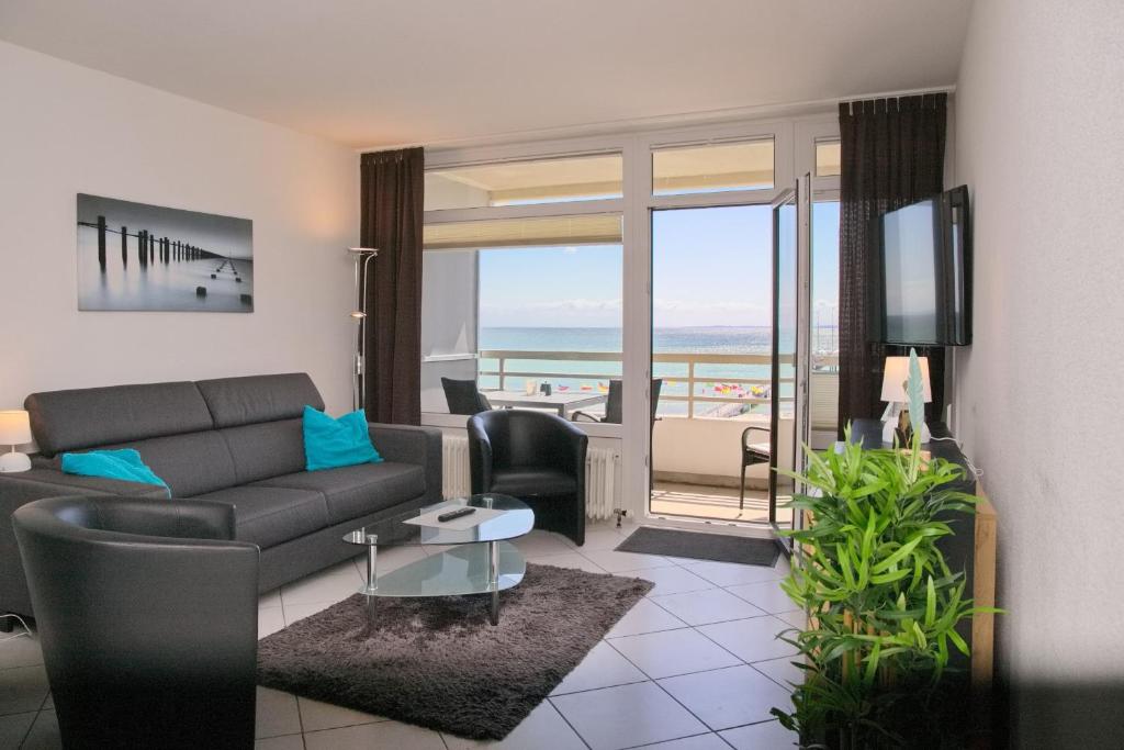 Χώρος καθιστικού στο Grömitz- Center II App 37 inkl WLAN