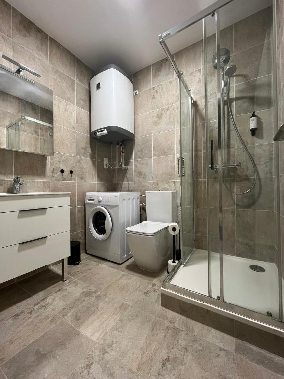 Koupelna v ubytování DORMIDARE Apartments Mladá Boleslav