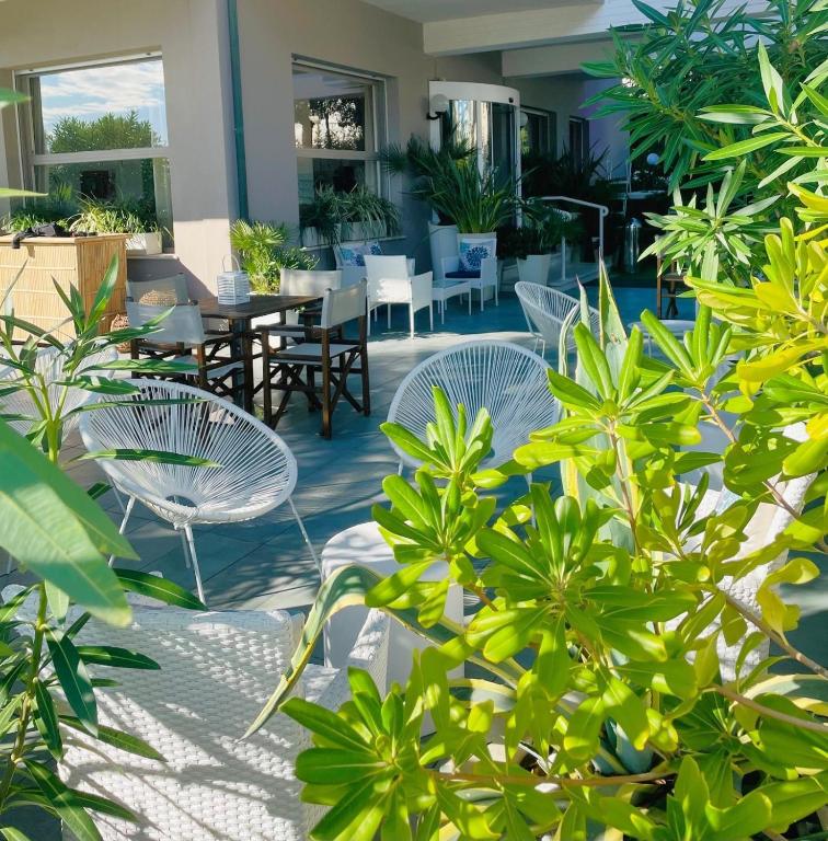 Zahrada ubytování Hotel B&B ViaMare Milano Marittima