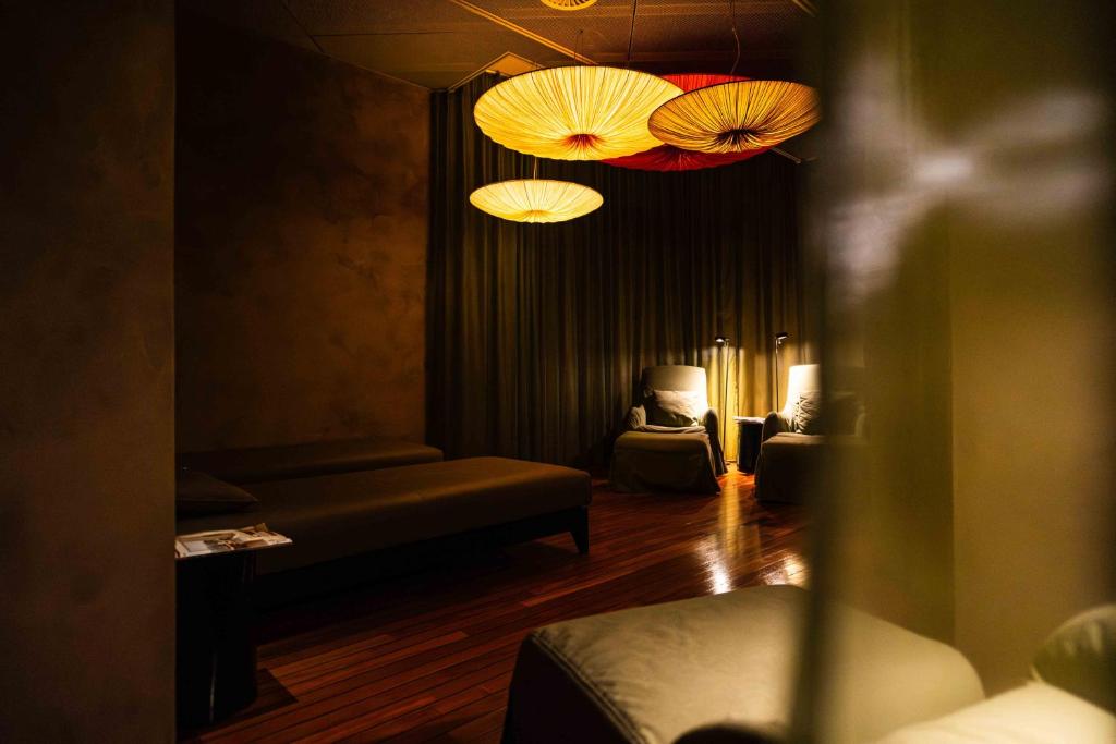 Voodi või voodid majutusasutuse Hotel Seepark Thun toas