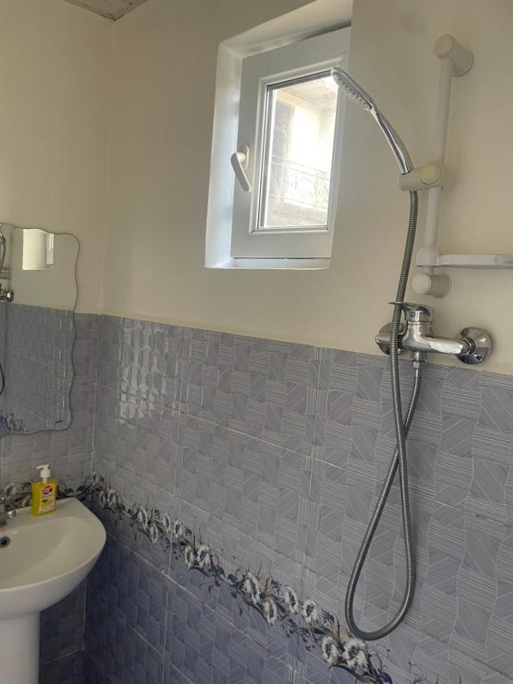 Koupelna v ubytování Zangu Hotel