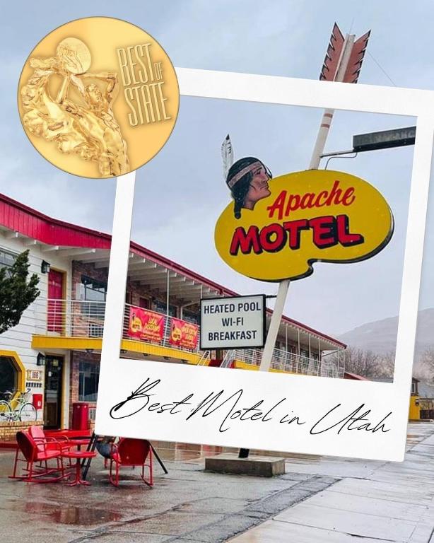 Certifikát, hodnocení, plakát nebo jiný dokument vystavený v ubytování Apache Motel