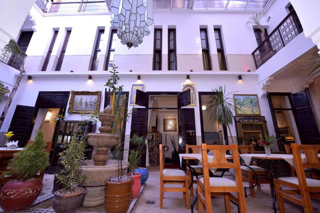 Posezení v ubytování RIAD KALE POLIS