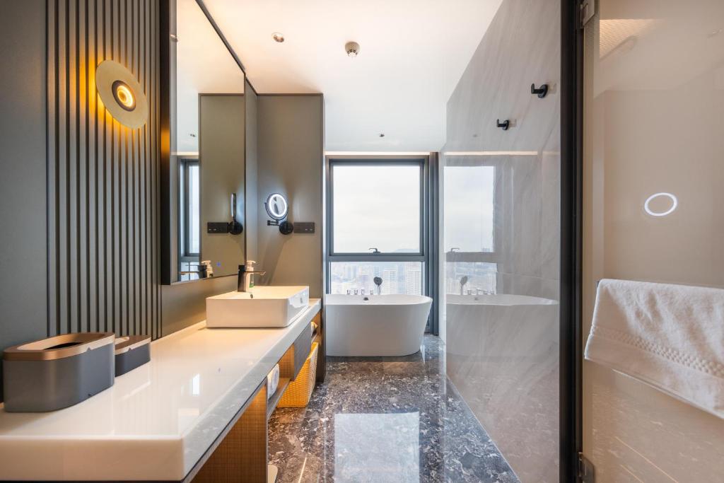 Koupelna v ubytování Atour S Hotel Shenzhen Luohu Shuibei