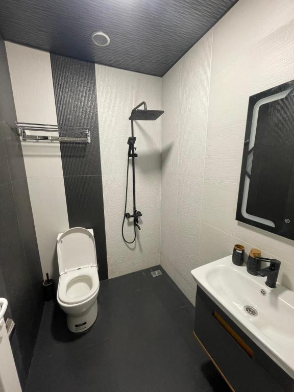 Koupelna v ubytování Zangu Hotel