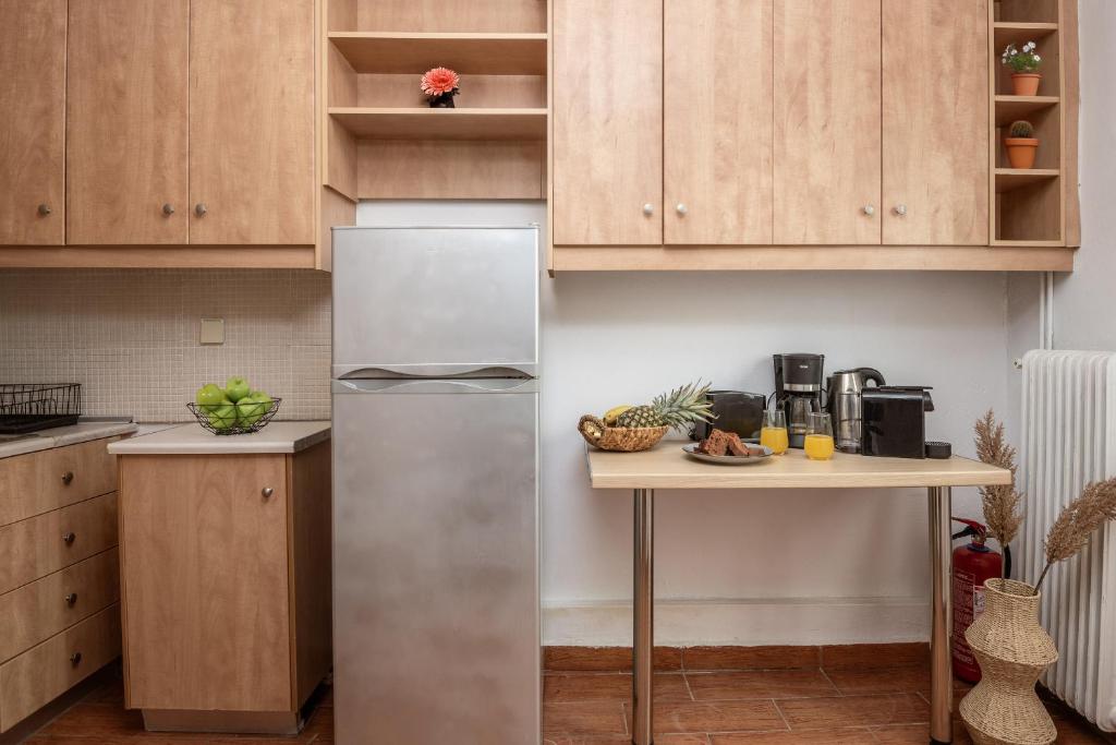 Kuchyň nebo kuchyňský kout v ubytování Alavastros Villa Maisonettes