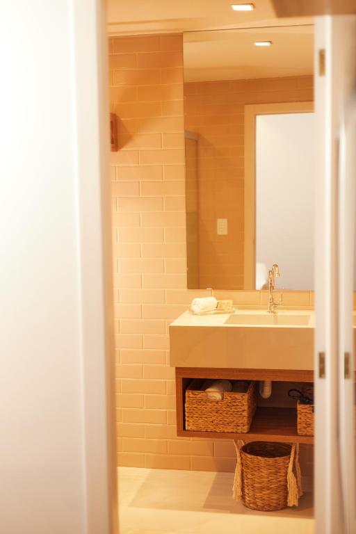 Koupelna v ubytování Canto Hotel