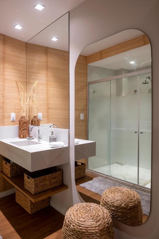 Koupelna v ubytování Canto Hotel