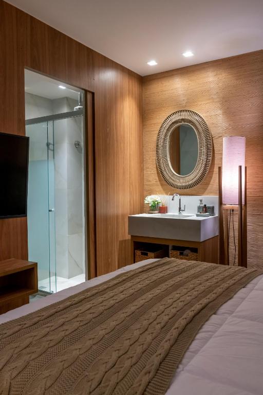 Postel nebo postele na pokoji v ubytování Canto Hotel