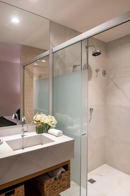 Koupelna v ubytování Canto Hotel