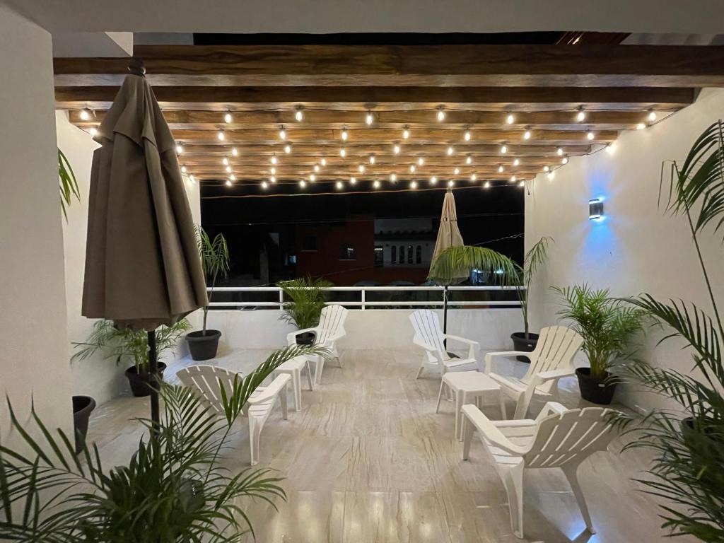 Posezení v ubytování Casona Suites